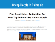 Tablet Screenshot of hotelspalmademallorca.org